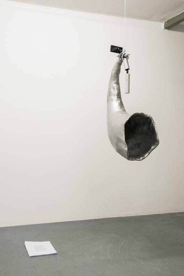  Installation View, Parfümiert mit Dynamit - Sommerschau der Studios, Simon Speiser, basis 2015, Foto: Frithjof Kjer