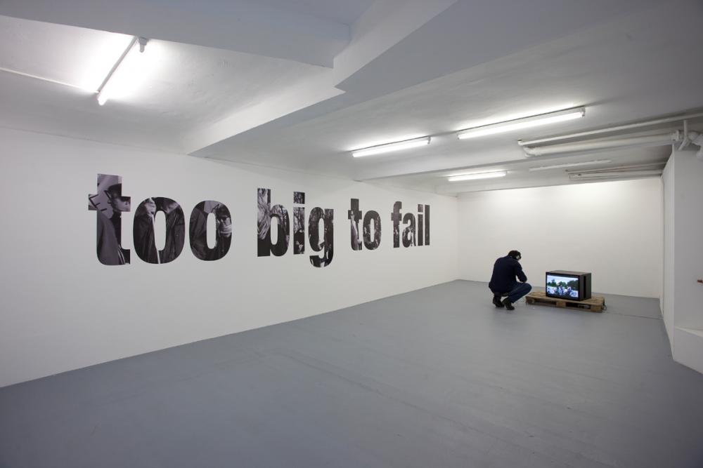 Oliver Ressler - »Nach der Krise ist vor der Krise«, Installation view, basis 2012, photo: Cem Yücetas