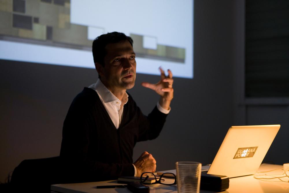 Basis Herbstprogramm, Lecture Michel Müller, photo: Cem Yücetas