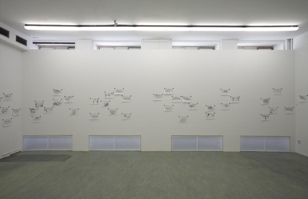 Peter Müller und Adrian Nießler, L.Y.S.S.A. - Zeichnungen, 2008, photo: Cem Yücetas