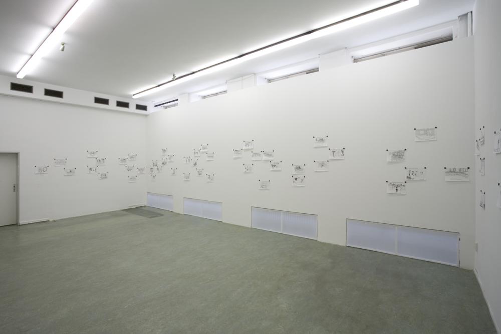 Peter Müller und Adrian Nießler, L.Y.S.S.A. - Zeichnungen, 2008, photo: Cem Yücetas