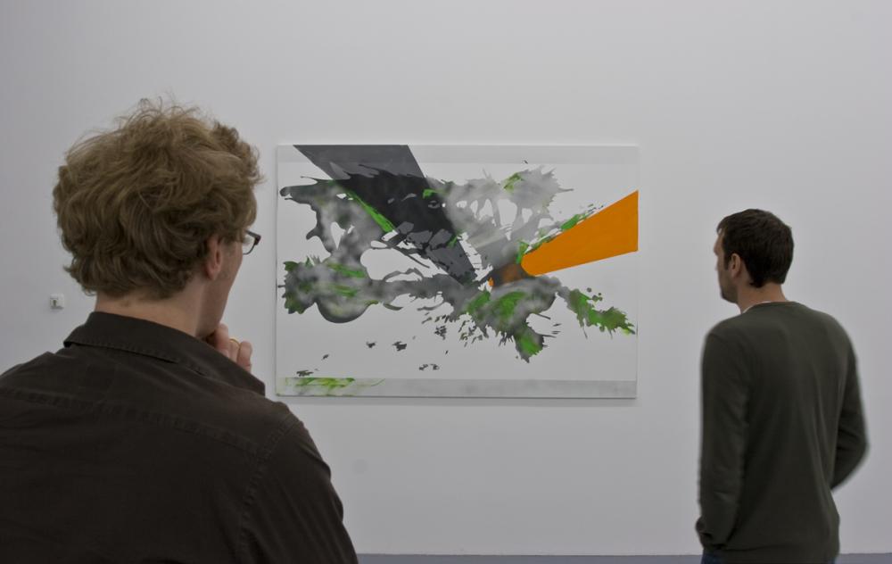 Ulrich Becker, Ohne Titel, Acryl und Sprühlack auf Leinwand, 2008