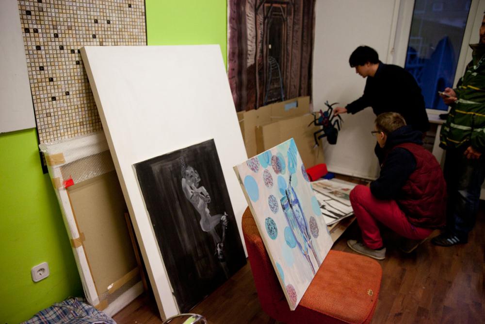 Frankfurter Ateliertage, 2014, photo: Günther Dächert