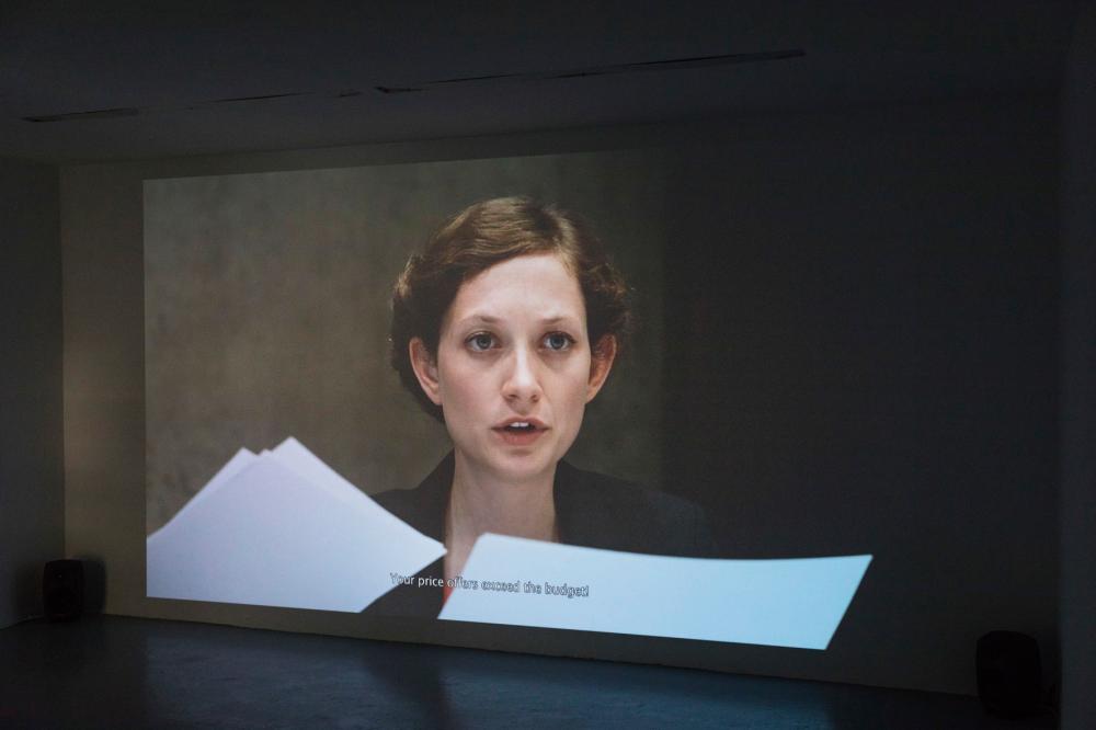 Ariane Loze, Profitability, 2017, installation view basis e.V, Foto: Angelika Zinzow