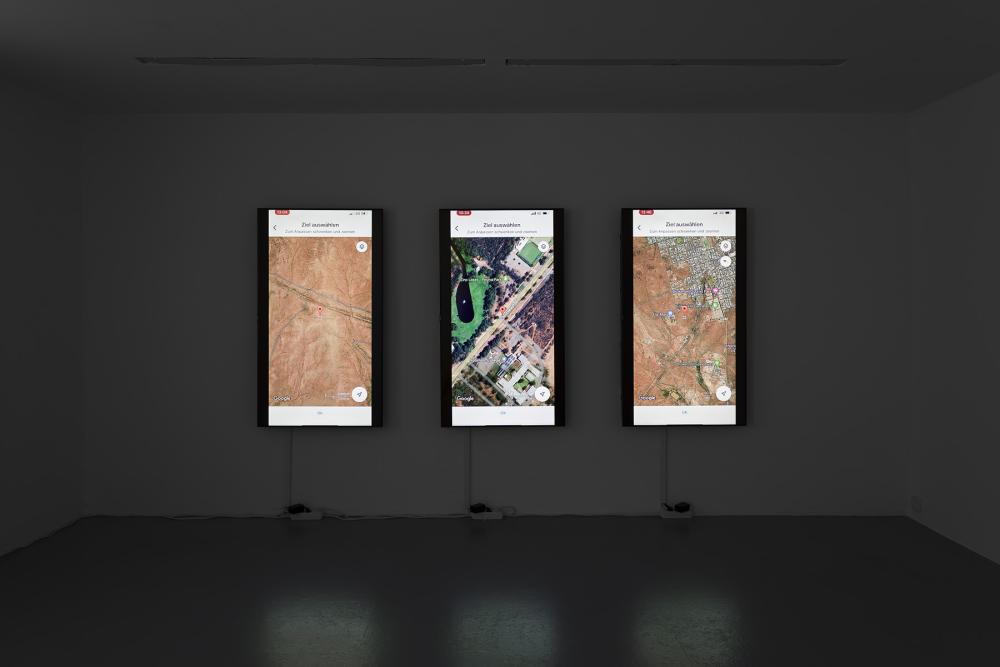 Lena Bils, Never Never, 2023, installation view "hit pay dirt“ at basis e.V., 2023, courtesy: the artist, photo: Ivan Murzin