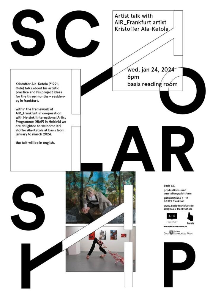 artist talk plakat kristoffer