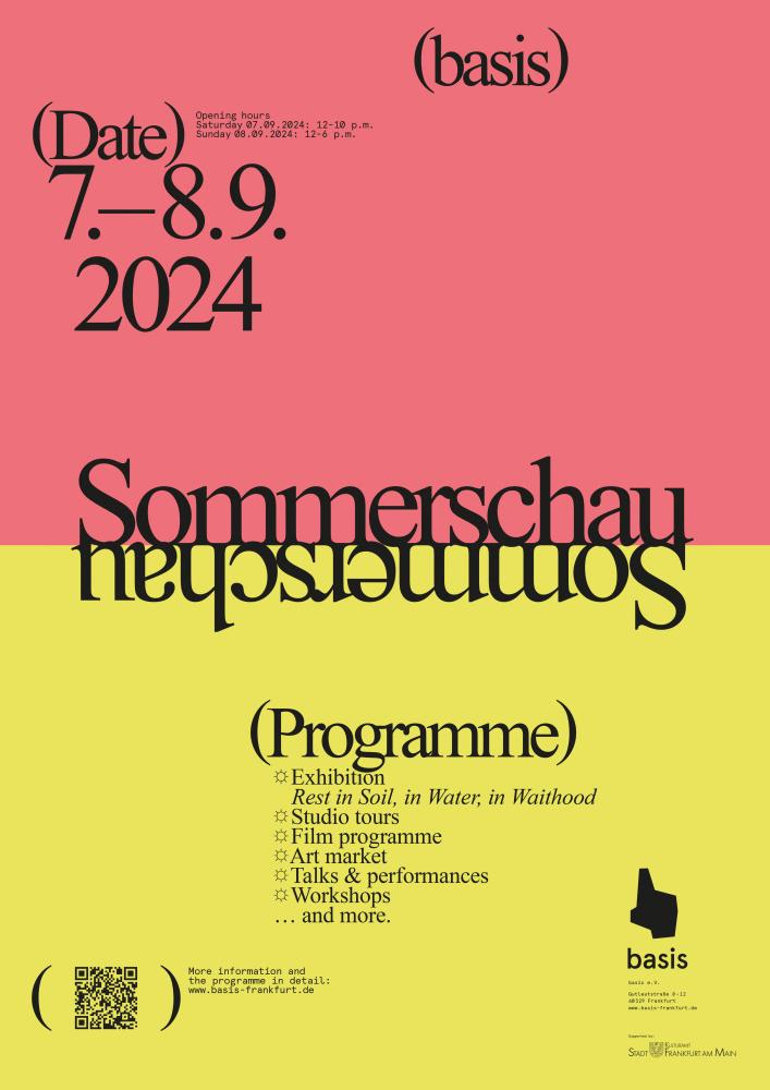 Plakat "basis Sommerschau"
