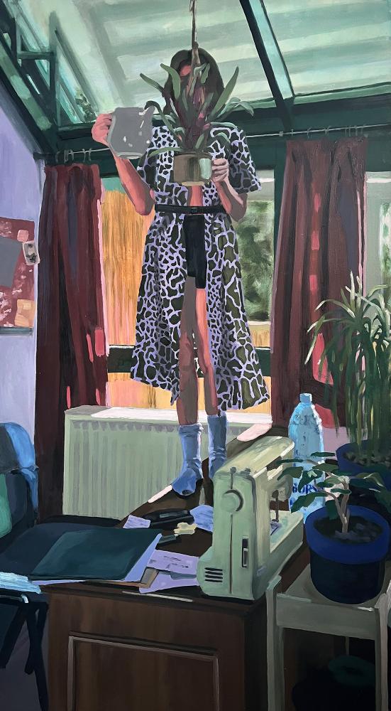 Villö Juhasz, Temperance, 2023, 100 x 180 cm, Öl auf Leinwand, courtesy: the artist