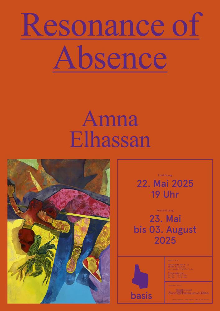 Plakat "Amna Elhassan - Resonance of Absence"