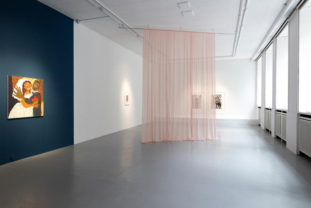 Amna Elhassan - Resonance of Absence, Ausstellungsansicht, 2025 © basis e.V., Foto: Nathalie Zimmermann