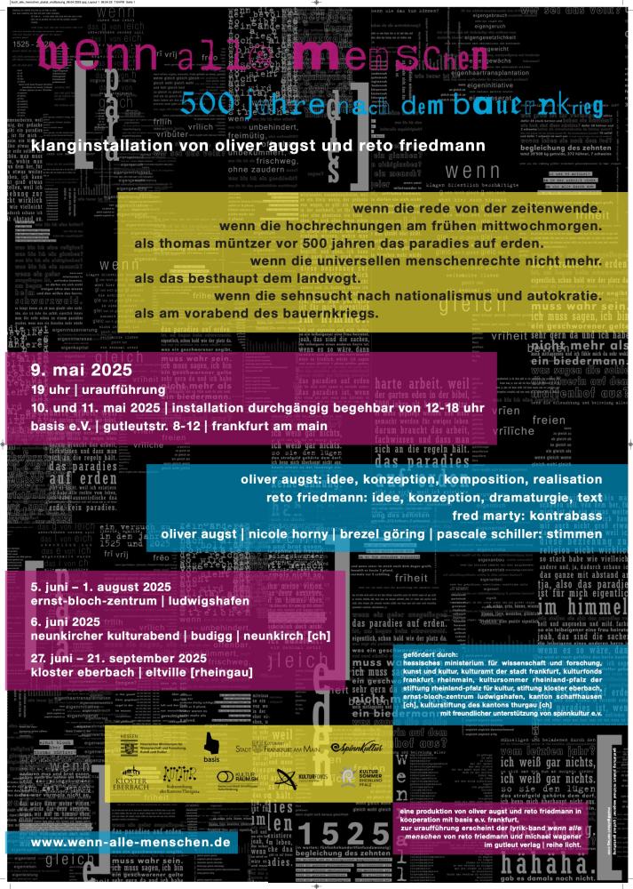 Wenn alle Menschen, Plakat