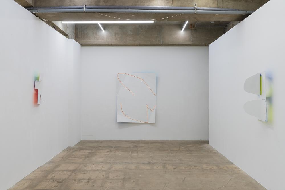 Kwantaeck Park, Pairing, 2021, variable installation (drawing on paper, copper tape, copper wire, magnet, mp3 player), photo: Junyong Cho