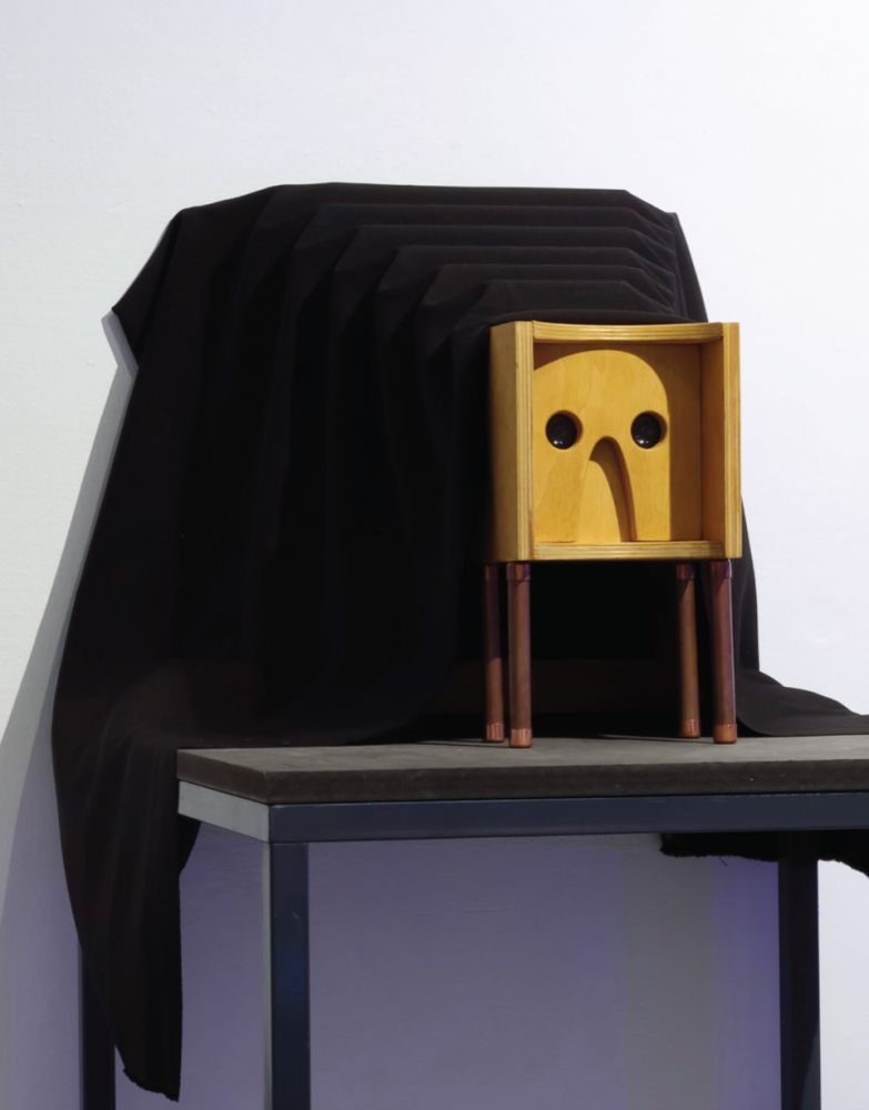 Marcell Marosfalvi, Into the Wuld, 2023, mixed media, 40 x 40 x 60 cm, photo: Martin Tenke